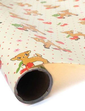 Oh Deer and Red Gingham Hearts Gift Wrap – 2 pack