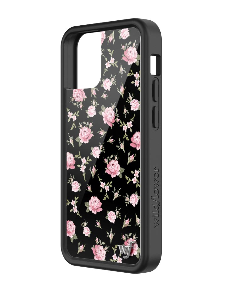 BPFL2013M-Black-and-Pink-Floral-iPhone-13-mini-Case-02.jpg
