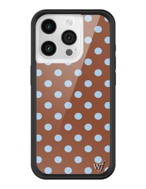 Polka Dot | Brown and Blue iPhone Case