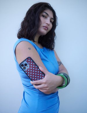 Polka Dot | Brown and Blue iPhone Case