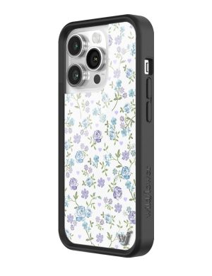 Lilac and Blue Floral iPhone Case