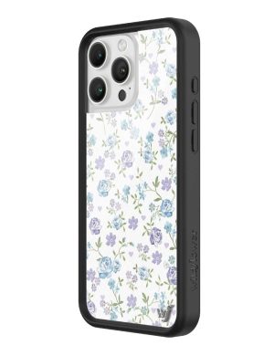 Lilac and Blue Floral iPhone Case