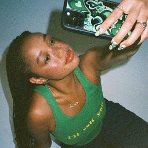Salem Mitchell | Green iPhone Case