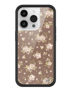 Brown Floral iPhone Case